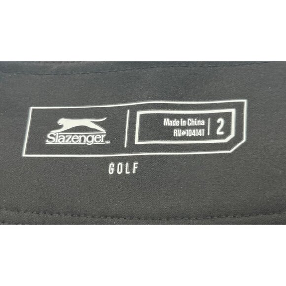 Slazenger Women's Golf Shorts Size 2 Black Polyester Spandex Blend - Picture 4 of 6